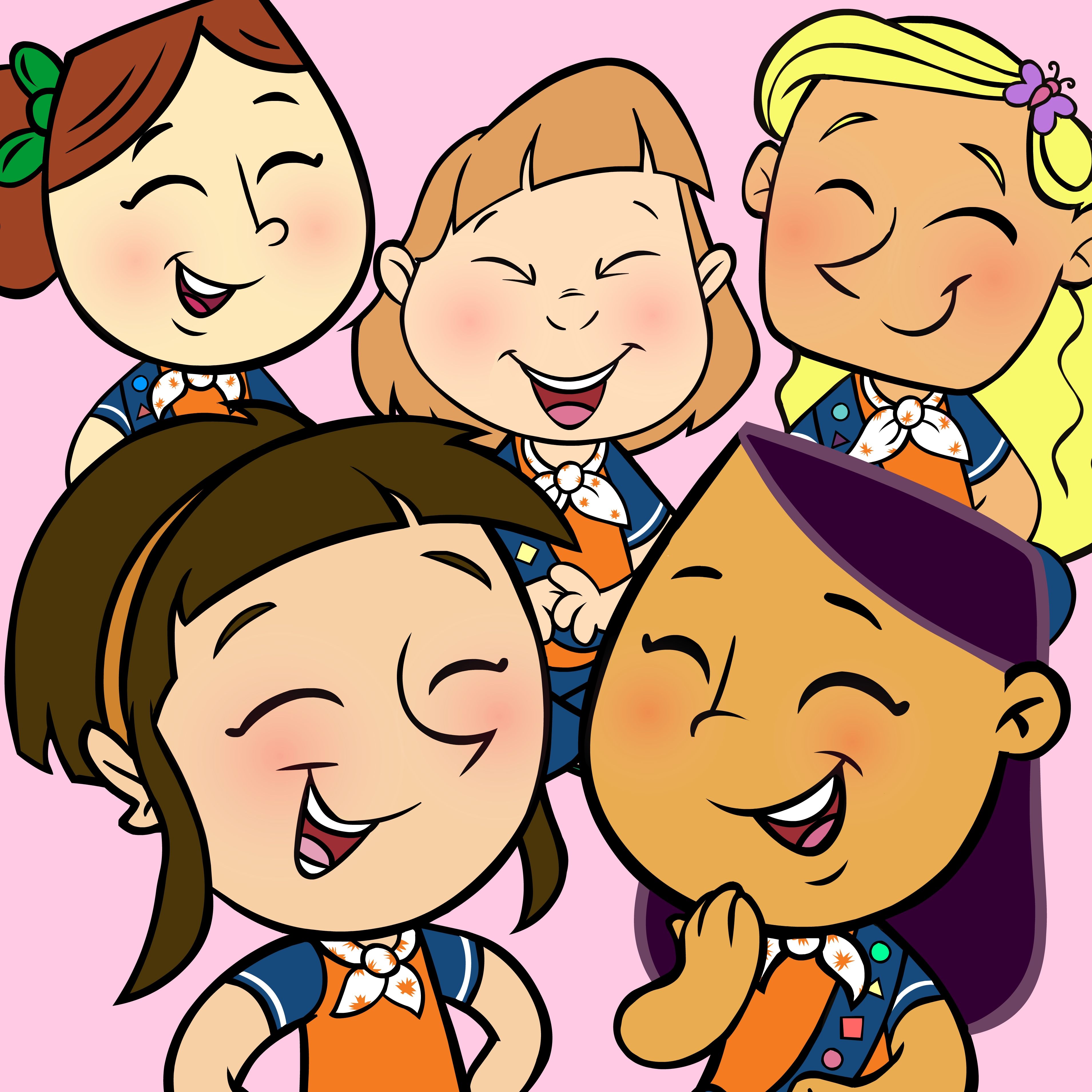 girl laughing clipart