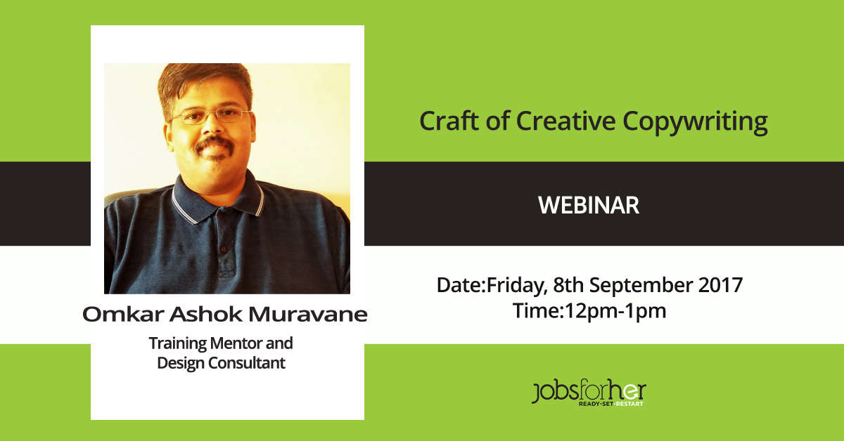 A Free Webinar on Craft of Creative Copywriting