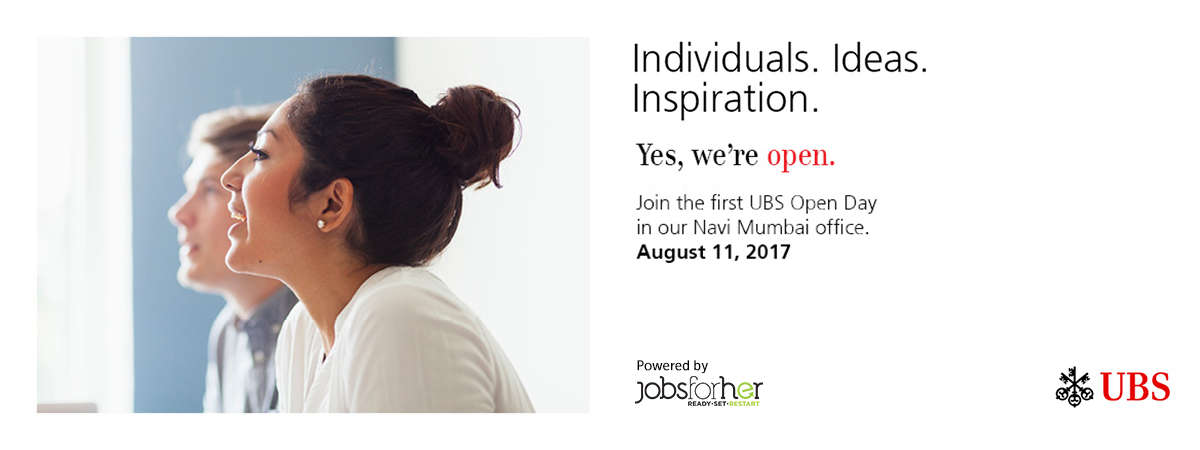 The UBS Open Day with JobsForHer Founder Neha Bagaria and Global Leaders from UBS