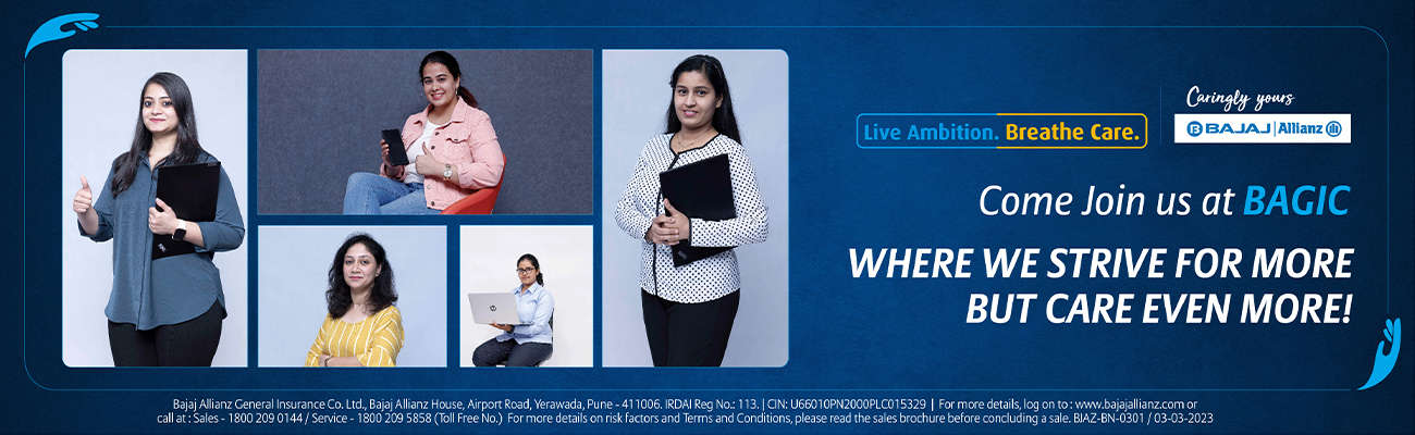 BAGIC( Bajaj Allianz General Insurance Company Limited) Careers and J
